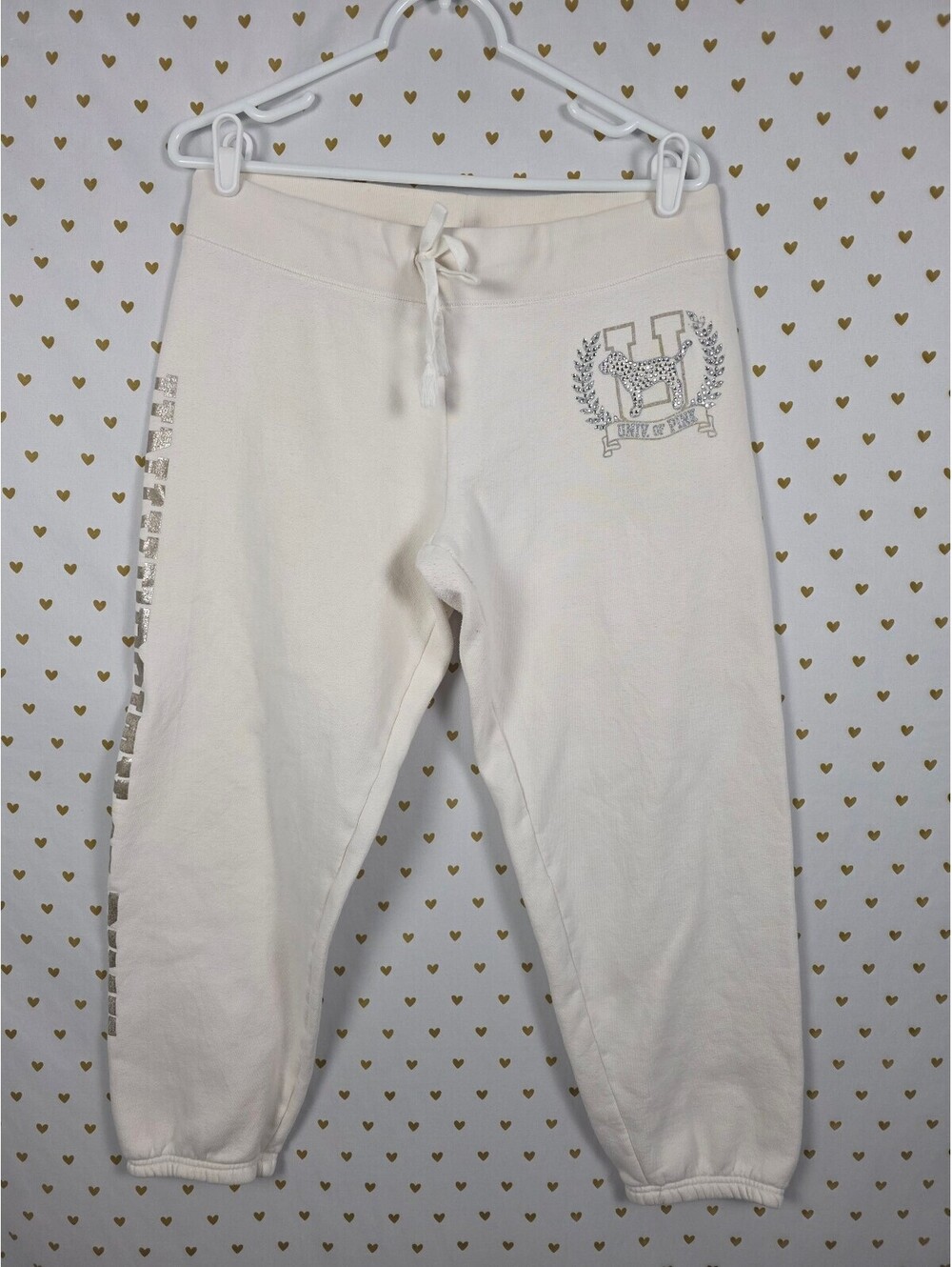 Victorias Secret PINK Vintage BLING y2k Sweats University Medium